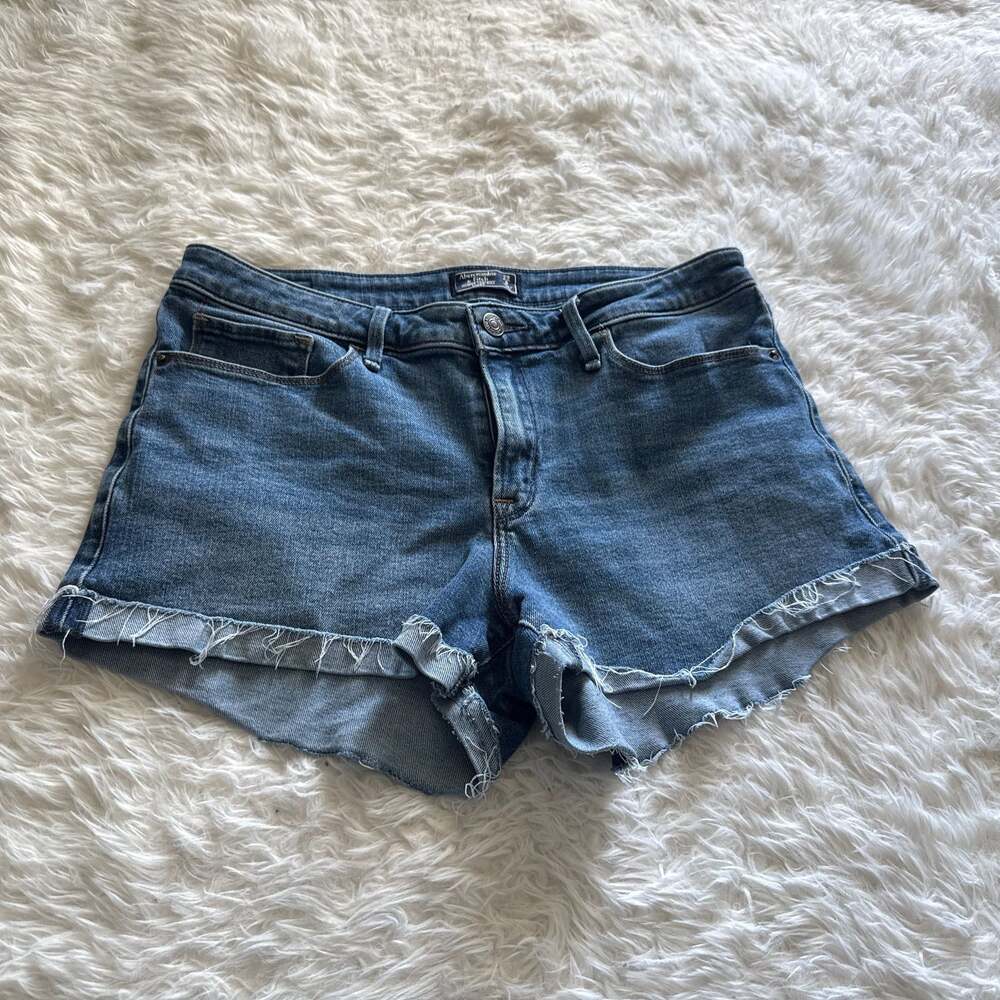 Abercrombie & Fitch Harper Low Rise Denim Cutoff Shorts Size 0